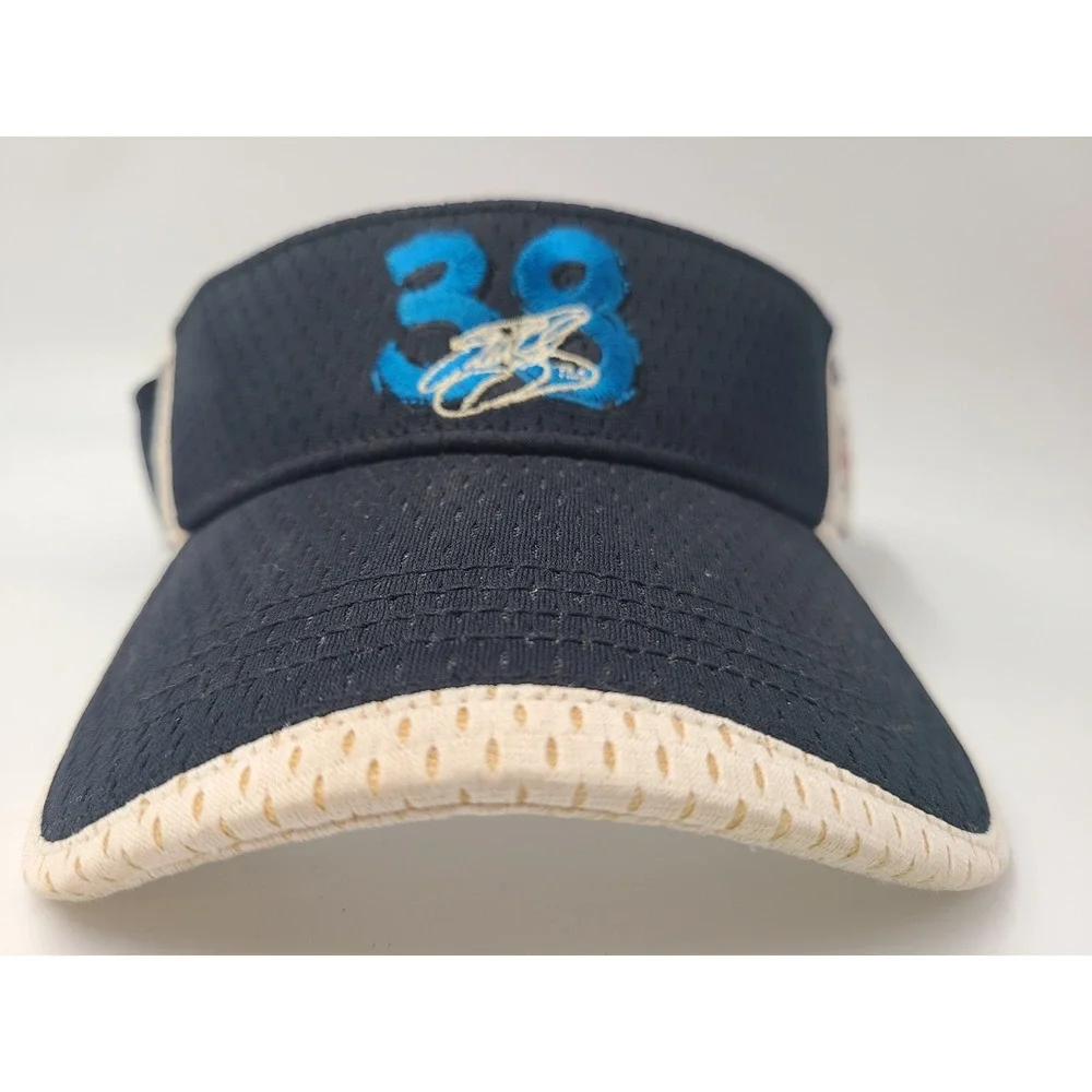 Vintage Elliott Sadler #38 M&Ms‎ Chase Sun Golf Visor Adjustable Hat Cap NASCAR